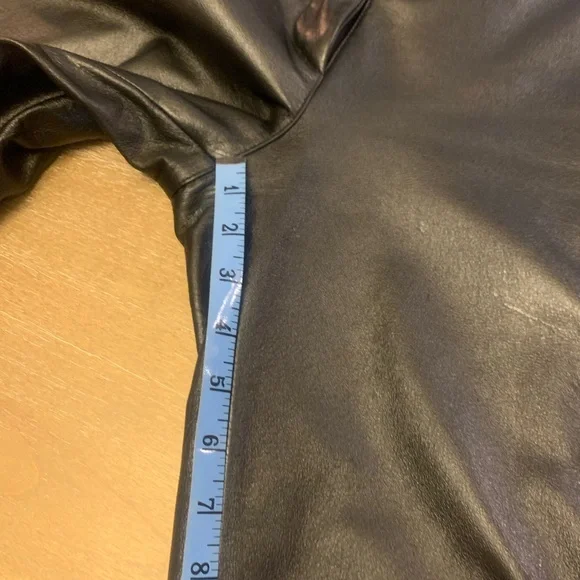 Wilson Black genuine, leather women’s pants - Picture 7 of 16